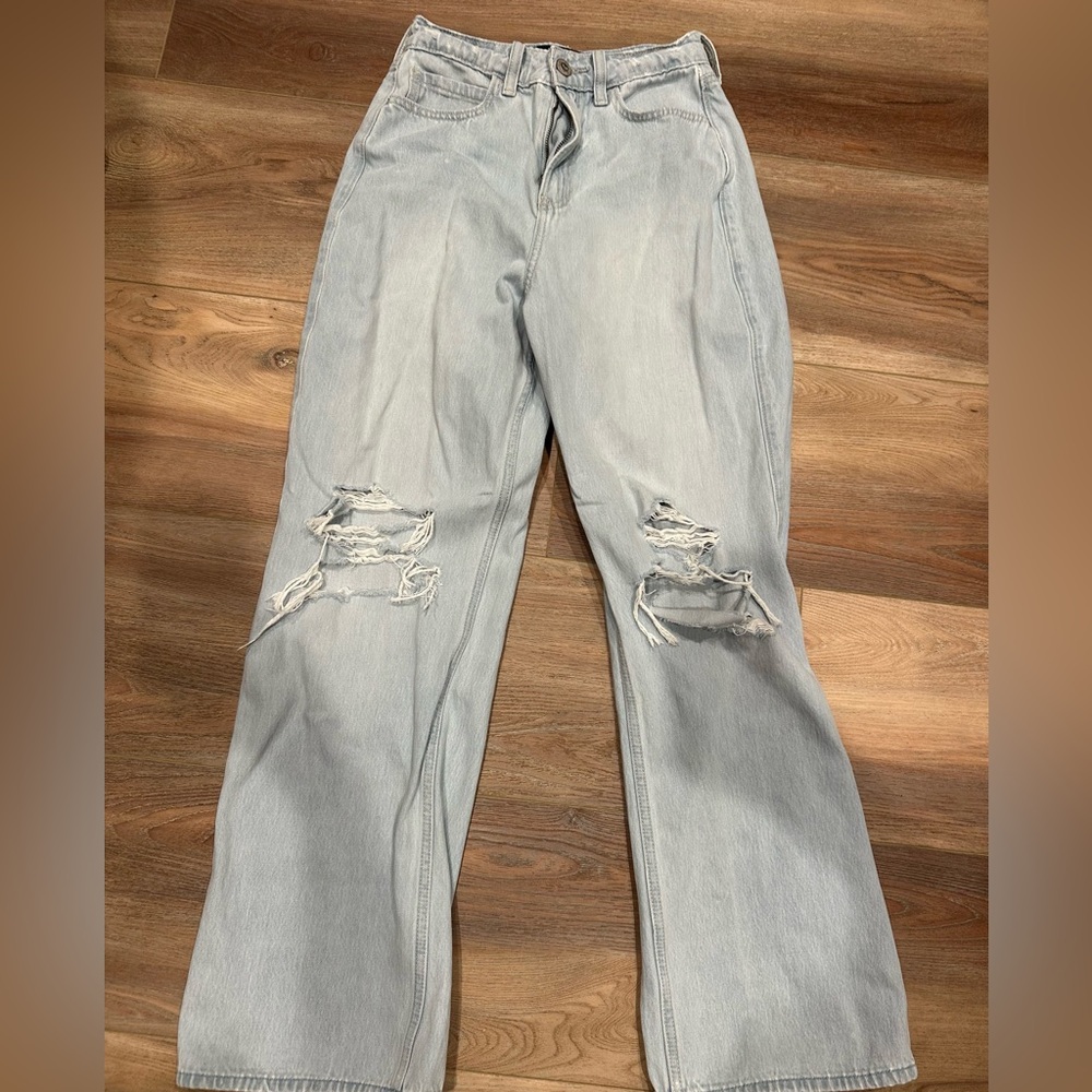 Hollister Light Blue Straight Leg Jeans